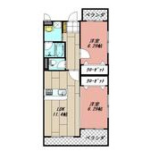 ブルースカイⅤの間取り画像