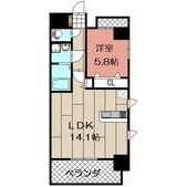 MDIプロスコルディア黒崎駅前の間取り画像