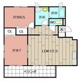 Prim　Roseの間取り画像