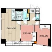 ＭＤＩロイヤルレジデンス大手町の間取り画像