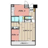 ルミナスAI八幡の間取り画像