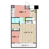 ルミナスAI八幡の間取り画像