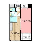 MDIインターフェイス竪町の間取り画像