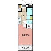 プランドール九工大前の間取り画像