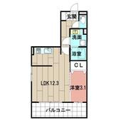 Studie GAMOUの間取り画像
